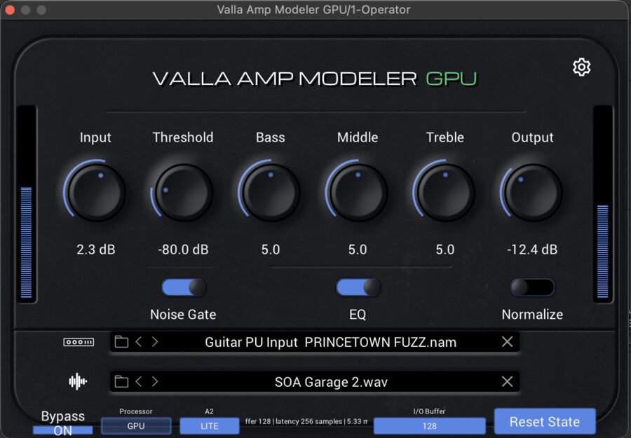 Valla Amp Modeler GPU